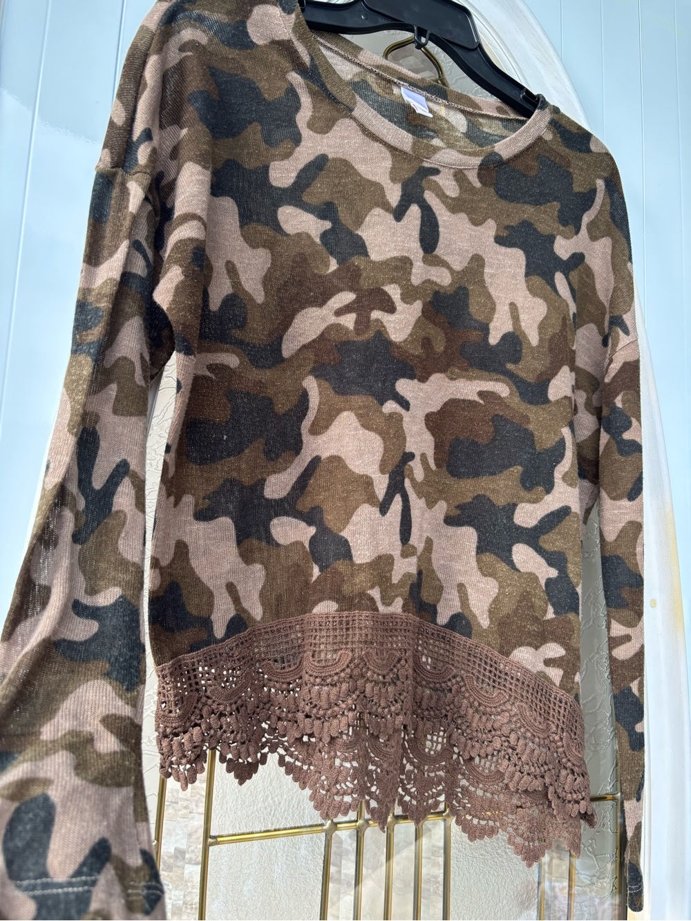 BONGO Brown Camouflage Long-Sleeve